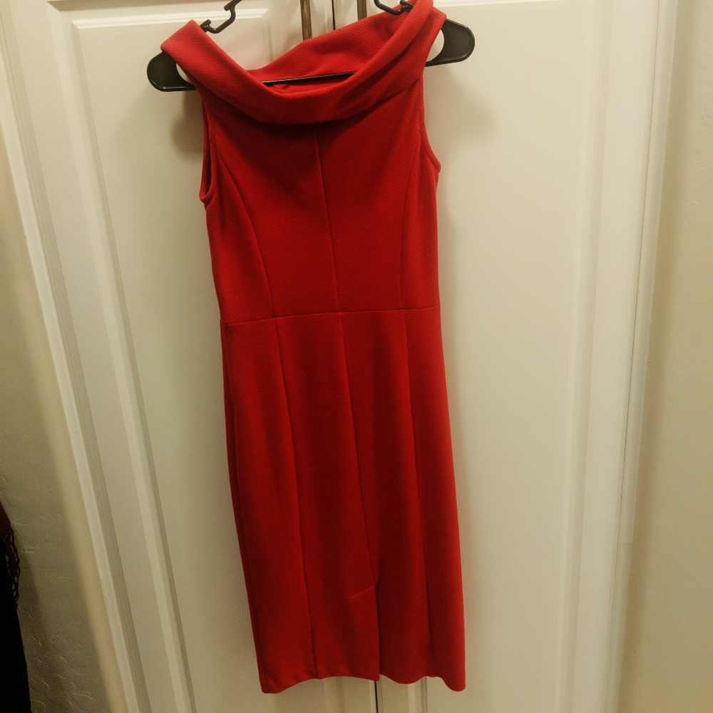 Cocktail/Holiday/Jackie O Red Dress - Picture 3 of 3